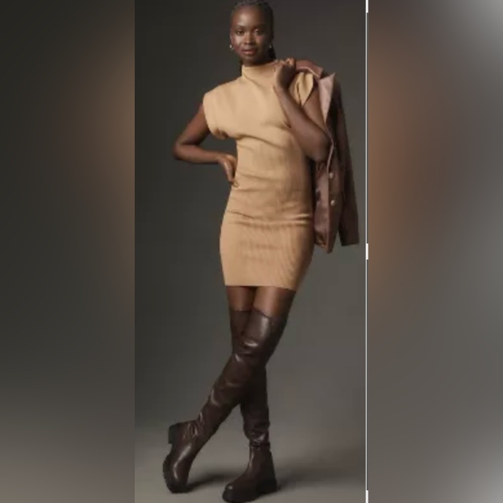 Anthropology over the knee boots-Brown-SZ 5-5.5